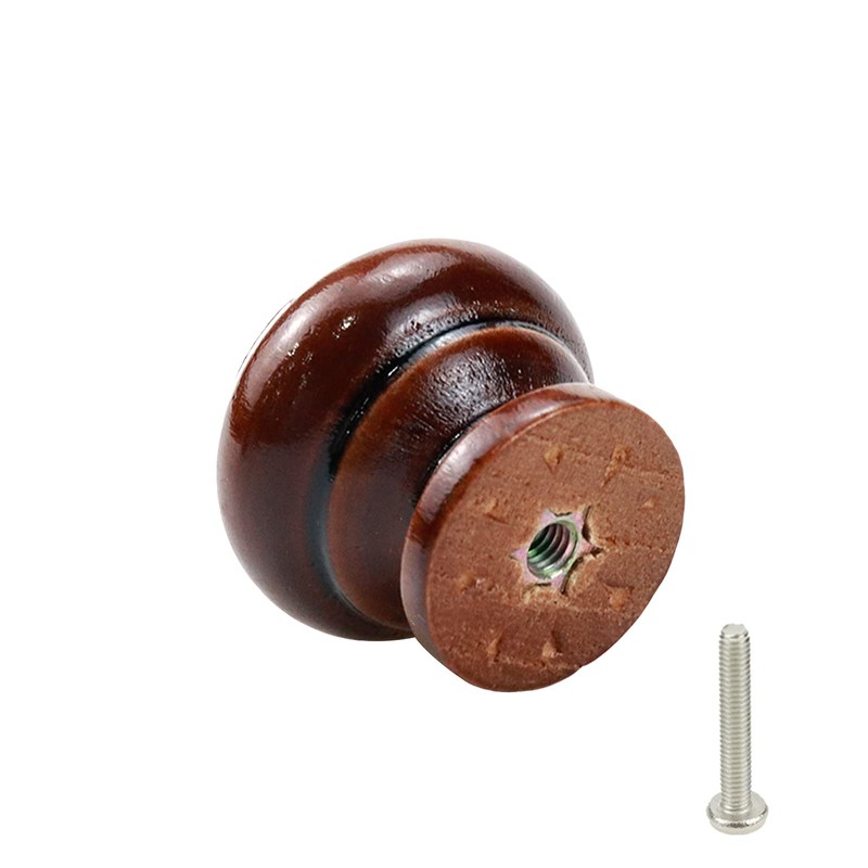 Mcredy Knobs for Dresser Drawers Wooden Pull Knobs Mushroom Drawer