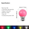 Aiwerttes Bayonet Bulbs B22 2W LED Bulb Golfball Pink Energy