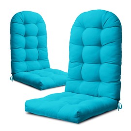 YEFU YEFU Adirondack Chair Cushion, Rocking Chair Cushions High Back, Thickened Patio Chair Pad for Indoor and Outdoor, 49x20x5 Inch, Blue, Adirondack Chair Cushions Set of 2