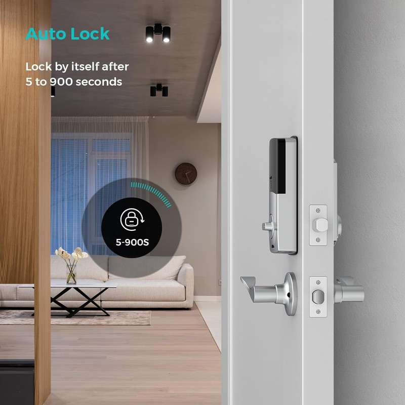Smart Deadbolt Lock Front Door, Hornbill Keyless Entry Door Lock