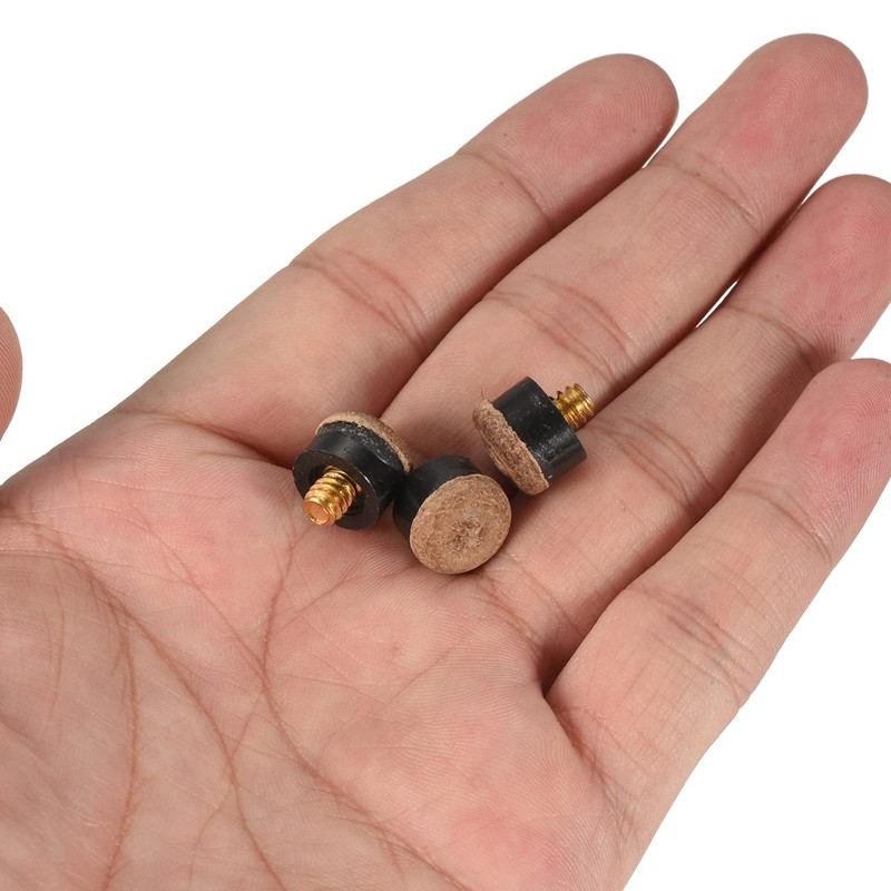 PATIKIL 11 mm Screw-On Billiard Cue Tip Pack of 10
