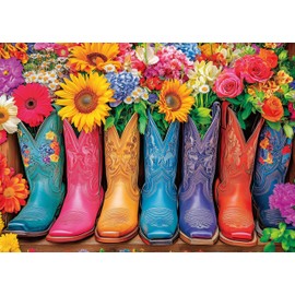 AveJoys Jigsaw Puzzles for Adults 1000 Piece Colourful Boots 27.56 x 19.69 Inch Jigsaw Puzzle for Adults Educational Game 1000 Pieces Puzzles for Adult