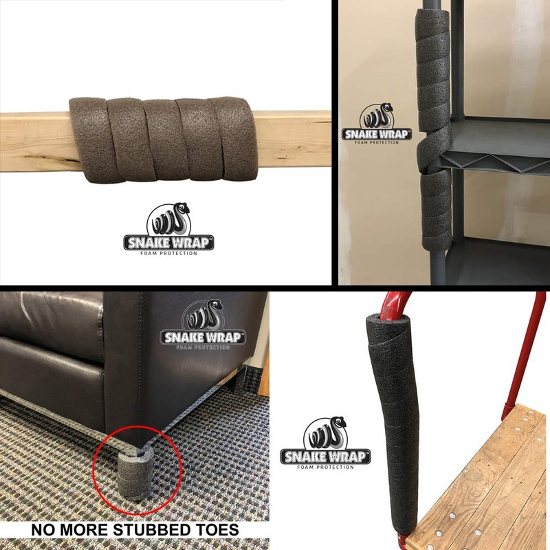 SnakeWrap – 4 Pack Multi-Purpose Cushioning- Wrap any shape -