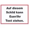 Sign with Desired Text Horizontal Text Black Background White Frame