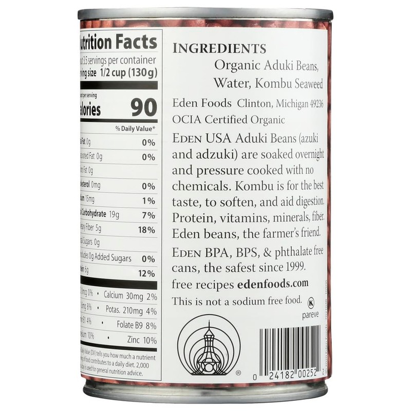 Eden Organic Adzuki Beans 15.0 OZ(Pack of 4)4