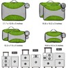 G4Free 3/6/7-Piece Packing Cubes Set, Suitcase Organiser, Foldable Bags for