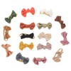 Hohopeti 16pcs Cute Bow Hair Ties for Elastic Soft Hair
