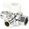 Kakudai 650-255-13 Three Way Ball Diverter with Water Stop Function