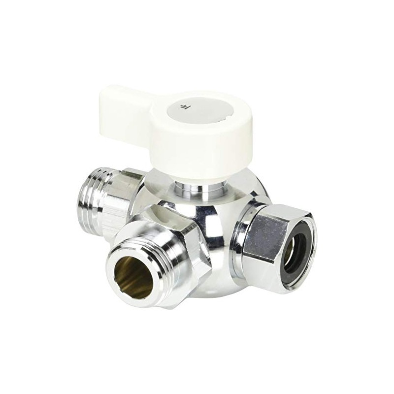Kakudai 650-255-13 Three Way Ball Diverter with Water Stop Function