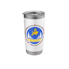 Europe,European flags,european union flag,Europe map. Stainless Steel Insulated Tumbler