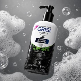 Gel Facial Grisi Carbón Activado para Piel Mixta a Grasa con Acné, 240 mL