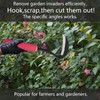 eefaYIYIFA Japanese Gardening Sickle Tool,Hand Hoe,Weeding Sickle Hoe,Weed Remover Tool,Very