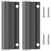 CroBlissful 2 Sets Hinge Leaf for Screen Doors Gray Upper