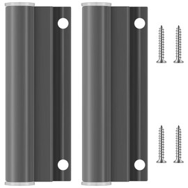 CroBlissful 2 Sets Hinge Leaf for Screen Doors Gray Upper Storm Aluminum Door Replacement Parts Compatible with Anderson Screen Doors