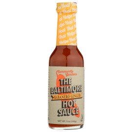 SMALL AXE PEPPERS The Baltimore Habanero Ginger Hot Sauce, 5 OZ