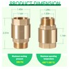 1 inch One-Way Brass Check valve for Well Pump, 1"