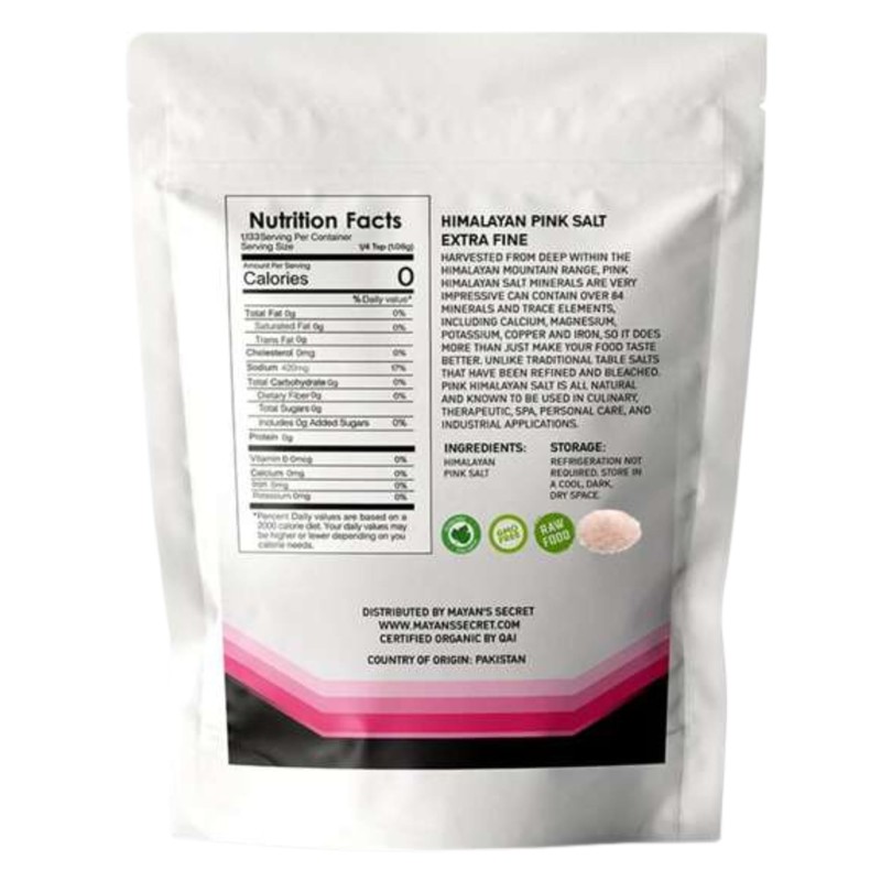 Mayan's Secret - Himalayan Pink Salt 2.5 lbs Extra Fine