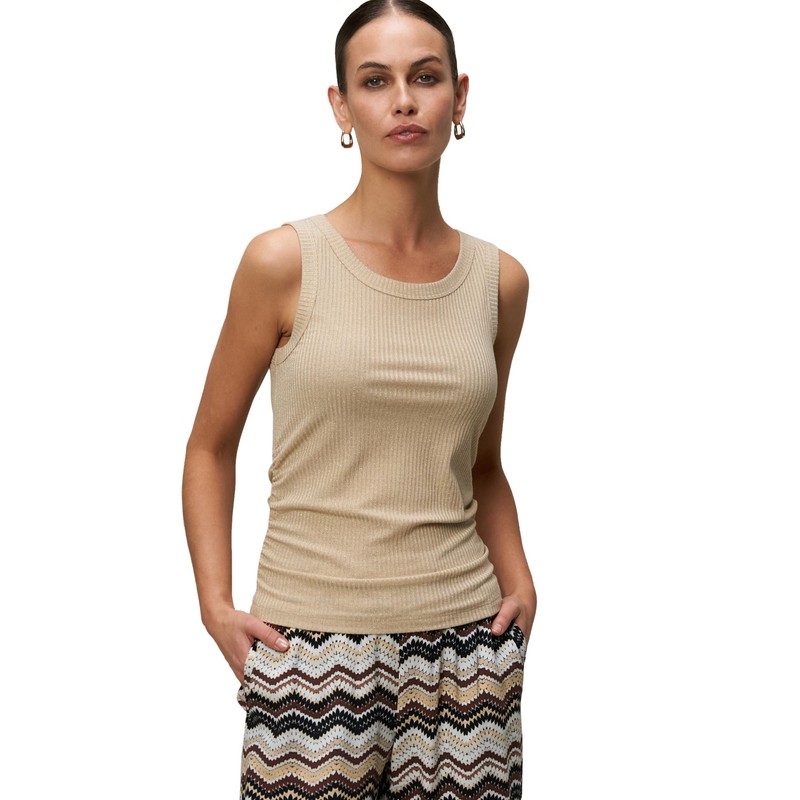 zero Ladies Glitter Top, French Oak, 42