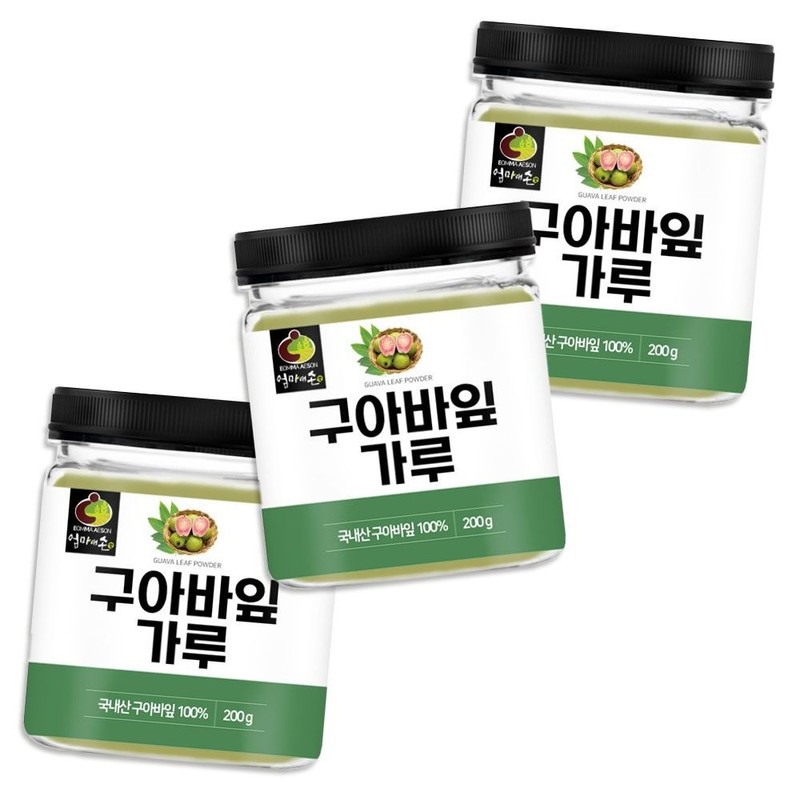 엄마애손 Domestic guava leaf polyphenol tea powder powder 600g /