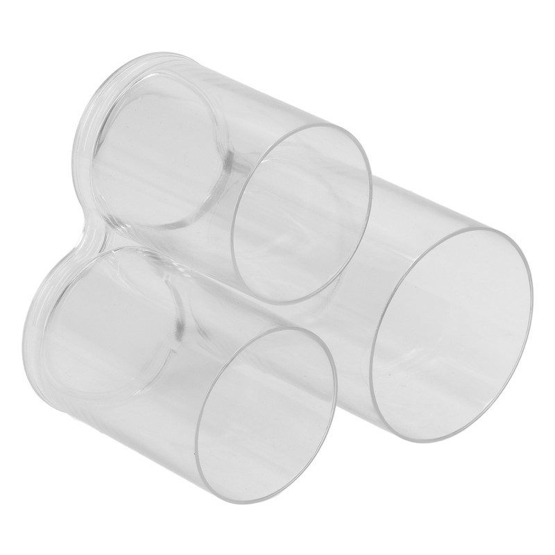 Clear Round Plastic Makeup Container Transparent Cylinder Makeup Brush Holder