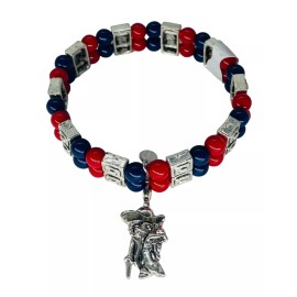Seasons Jewelry Ole Miss Colonel Reb Stretch Bracelet by Seasons Jewelry-RARE-N