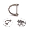 Pamtns Pack of 24 D Ring with Screw Backpack Buckle