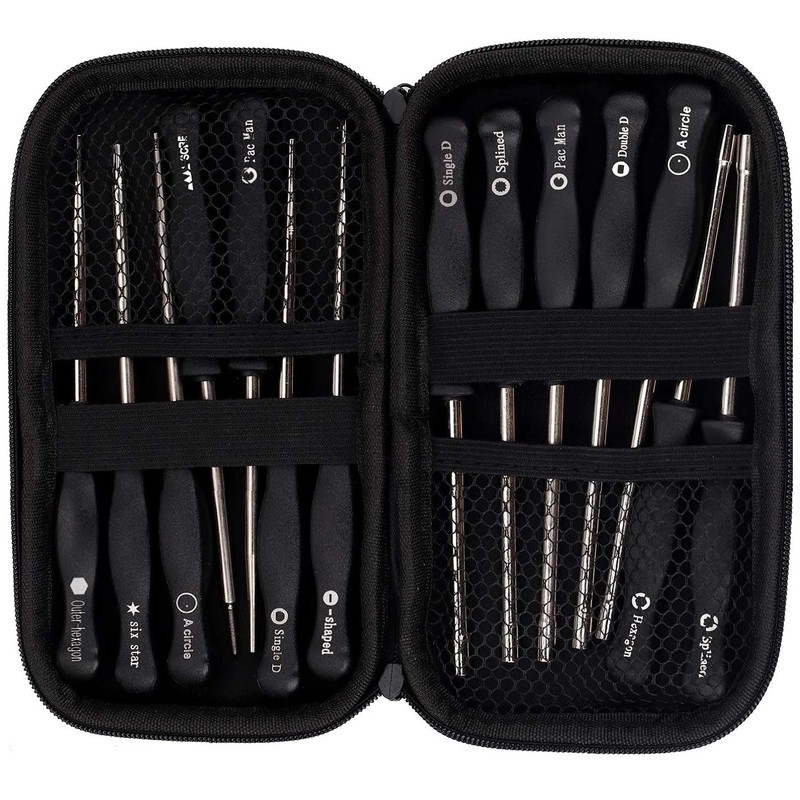 Hippotech Pack of 14 Carburetor Adjustment Tool with Screw Outer-hexagon