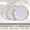 Elegant Plastic Plates For Party - 20 Side Plates 7.5”