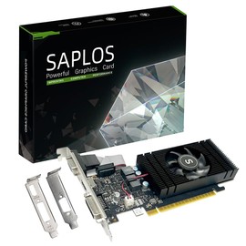 SAPLOS GTX 750 Ti Graphics Card 4GB 128-bit, HDMI, VGA, DVI-D, Low Profile Graphics Cards PC, Computer GPU, Low Power, PCI Express x16, DirectX 12