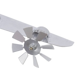 Airplane Wind Spinner, Garden Stainless Steel B-29 Aircraft Windmill Sculpture Stake with Propeller for Outdoor Decoration