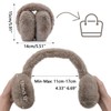 AUSUAYA Fuzzy Earmuffs, Foldable Warm Plush Earmuffs Ear Warmers for