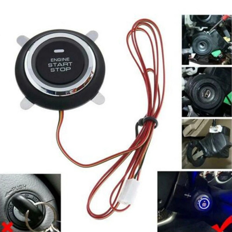 Car Ignition Switch Engine Start Push Button Keyless Entry Starter