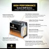 Chrome Battery YB16CL-B Battery - Rechargeable, High Performance Power Sports,