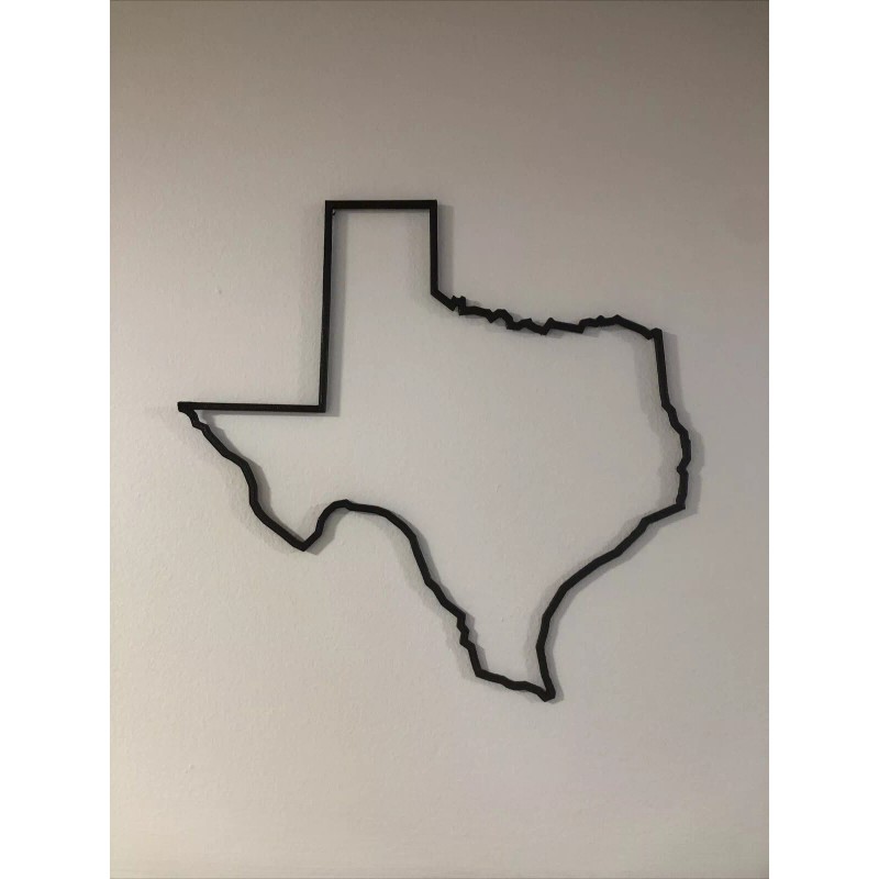 3D Printed US PHOTO MAP - TEXAS FRAME . 3D