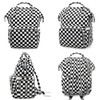 MCWTH Checkered Diaper Bag Backpack Set for Baby Girls Mom,