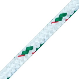 New England Ropes 5/16" (8mm) Sta-Set Green Fleck 50 Feet Long