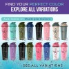 VELOMIX 2 Pack- 28 oz Protein Shaker Bottles for Protein