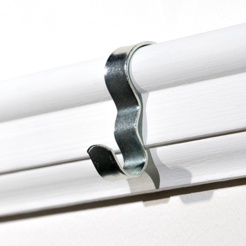 Picture Rail Hooks Silver Finish - 25 Pack - Picture