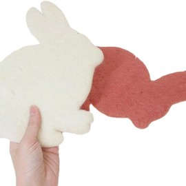 [Pot Supplies] Pot Trivet Kitchen Rabbit Pink White [WH]