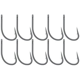 RidgeMonkey Ape-X Straight Point Barbed - 10 Carp Hooks, Size: 6