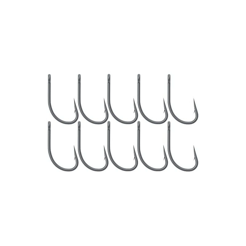 RidgeMonkey Ape-X Straight Point Barbed - 10 Carp Hooks, Size: