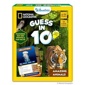 Skillmatics Guess in 10 National Geographic Animals, Educational Card Game for Kids & Families, Animal Trivia & Travel Game, Screen-Free Fun, Gifts for Ages 6, 7, 8, 9 and Up