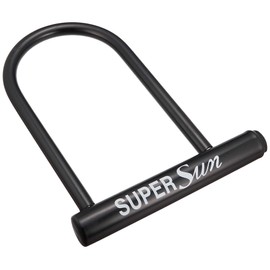 Motorcycle Parts Center 90139013 Bike Lock, U-shaped Lock, Black, Black