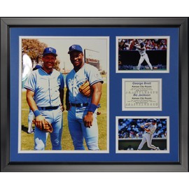 Legends Never Die George Brett & Bo Jackson Framed Photo Collage, 16" x 20"