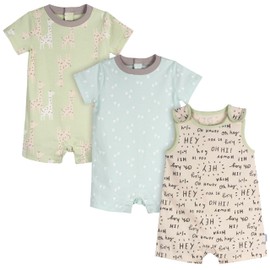 Onesies Brand Unisex Baby 3-Pack Romper, Hello, 6-9 Months