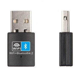 Elantoexis USB Wifi Bluetooth-Compatible Adapter V4.2 Wireless Network Card Wifi Antenna Transmitter PC Lan Internet Receiver Spare Parts Accessories