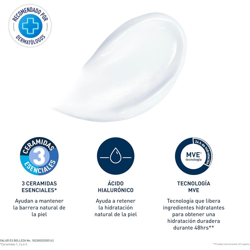 Crema Hidratante CeraVe - 542 g | Hidratación diaria para