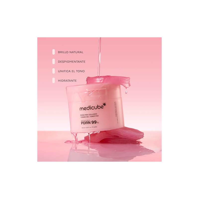 PDRN Pink Collagen Toning Gel Toner Pad by Medicube for