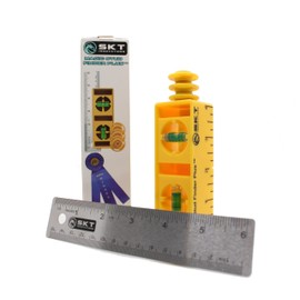 Magic Stud Finder Plus – 3-in-1 Magnetic Stud Finder with Level & Ruler, Extra-Strong Neodymium Magnets, No Electronics, Includes 3 Xtreme Magnets & 6" Steel Ruler for Hanging TV, Shelves, Art