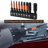 Saipor 9Pcs Hex Head Allen Wrench Drill Bit Set with